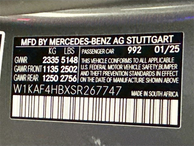 2025 Mercedes-Benz C-Class C 300 4MATIC®