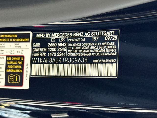 2026 Mercedes-Benz C-Class C 63 S AMG® 4MATIC®