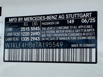 2026 Mercedes-Benz E-Class E 350 4MATIC®