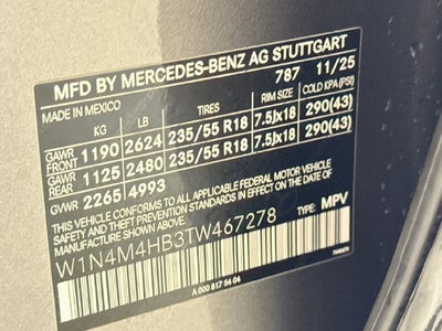 2026 Mercedes-Benz GLB GLB 250 4MATIC®