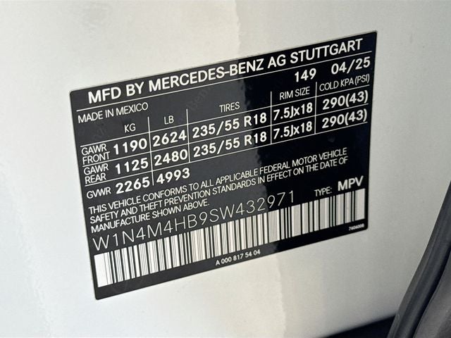 2025 Mercedes-Benz GLB GLB 250 4MATIC®