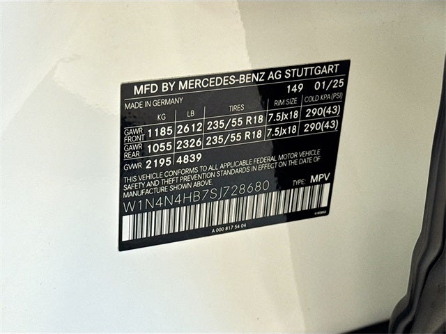 2025 Mercedes-Benz GLA GLA 250 4MATIC®