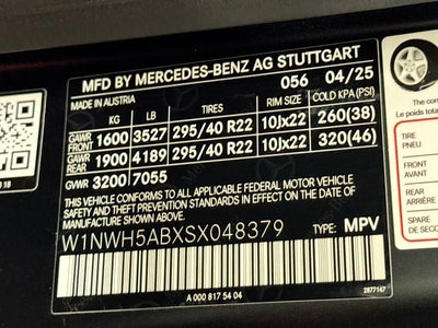 2025 Mercedes-Benz G-Class G 63 AMG® 4MATIC®