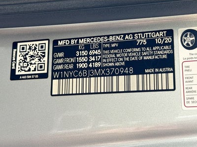 2021 Mercedes-Benz G-Class G 550 4MATIC®