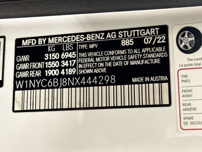 2022 Mercedes-Benz G-Class G 550 4MATIC®