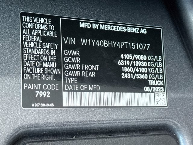 2023 Mercedes-Benz Sprinter 2500 Cargo 144 WB