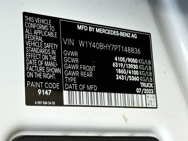 2023 Mercedes-Benz Sprinter 2500 Cargo 144 WB