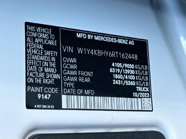 2024 Mercedes-Benz Sprinter 2500 Cargo 144 WB