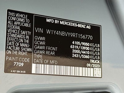 2024 Mercedes-Benz Sprinter 2500 Cargo 144 WB 4MATIC®