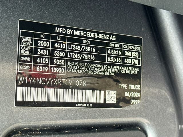 2024 Mercedes-Benz Sprinter 2500 Cargo 170 WB 4MATIC®