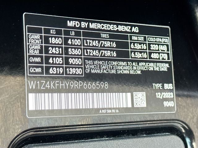 2024 Mercedes-Benz Sprinter 2500 Passenger 144 WB