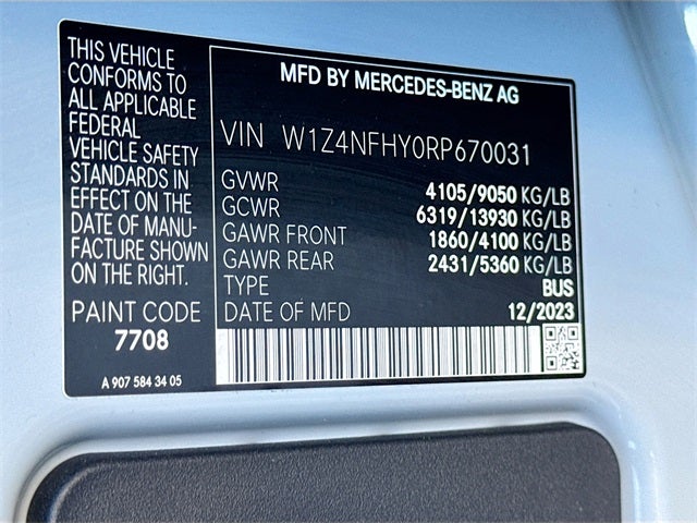 2024 Mercedes-Benz Sprinter 2500 Passenger 144 WB