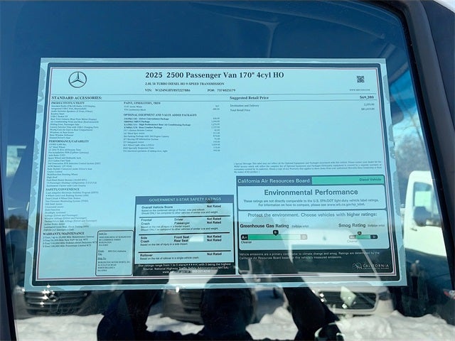 2025 Mercedes-Benz Sprinter 2500 Passenger 170 WB High Roof