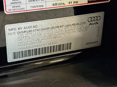 2012 Audi A3 2.0T Premium quattro
