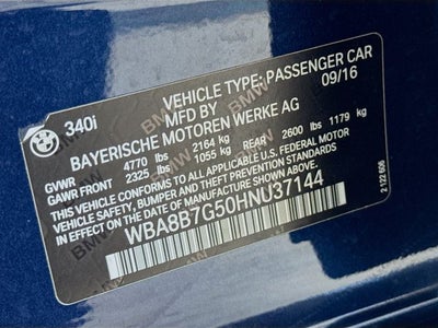 2017 BMW 3 Series 340i xDrive