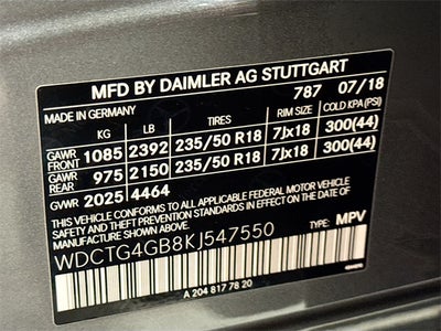 2019 Mercedes-Benz GLA GLA 250 4MATIC®