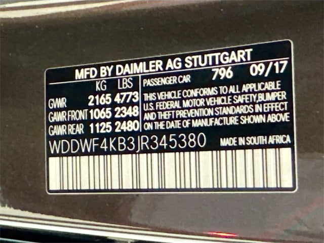 2018 Mercedes-Benz C-Class C 300 4MATIC®