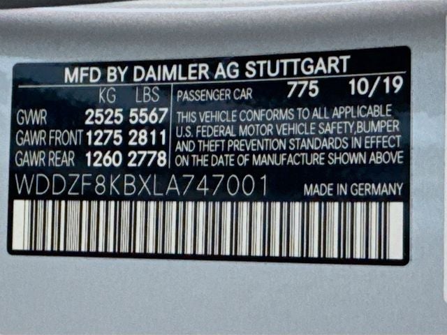 2020 Mercedes-Benz E-Class E 63 S AMG® 4MATIC®