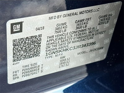 2018 Chevrolet Suburban LT