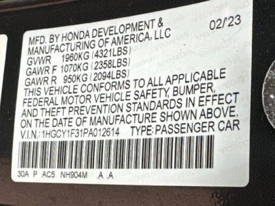 2023 Honda Accord EX