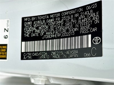 2023 Toyota Corolla Hybrid SE