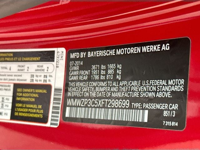 2015 MINI CONVERTIBLE Base