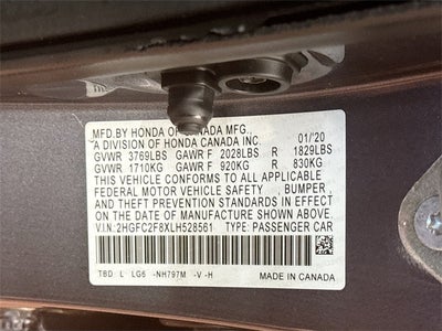 2020 Honda Civic Sport