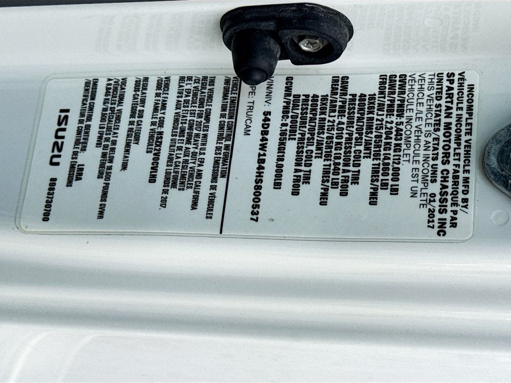2017 Isuzu NPR Base