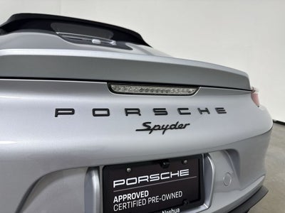 2016 Porsche Boxster Boxster Spyder