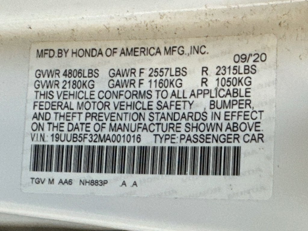2021 Acura TLX Base
