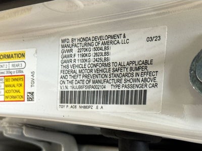 2023 Acura TLX A-Spec Package SH-AWD