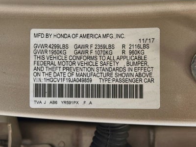 2018 Honda Accord LX