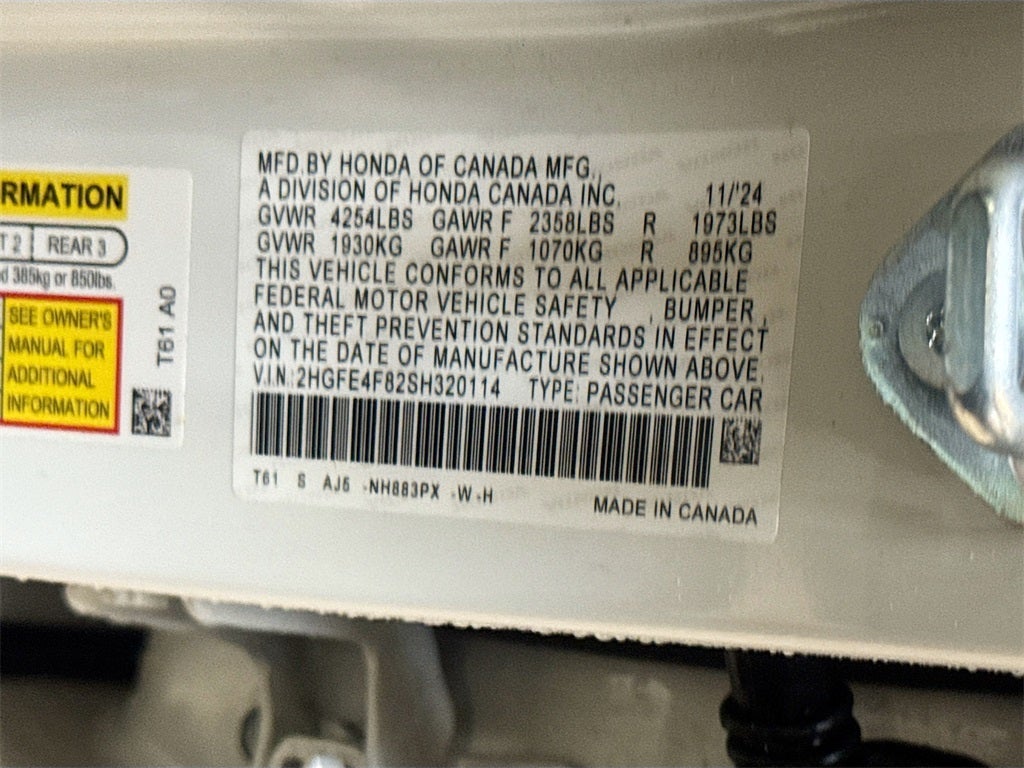 2025 Honda Civic Hybrid Sport Touring