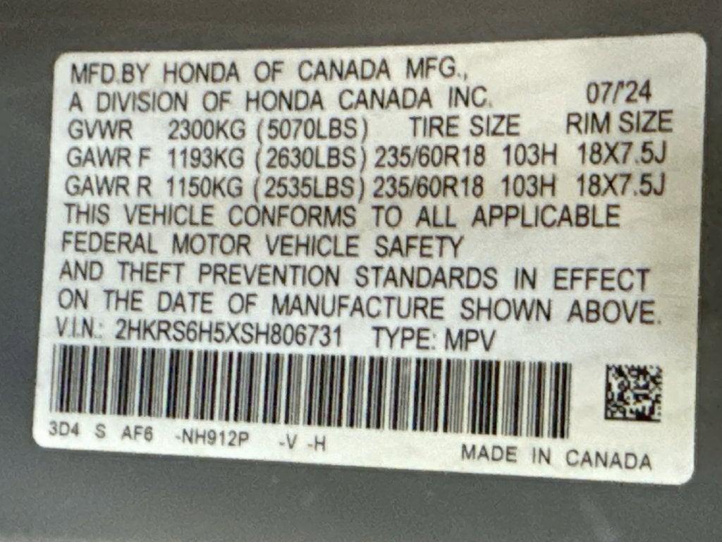 2025 Honda CR-V Hybrid Sport