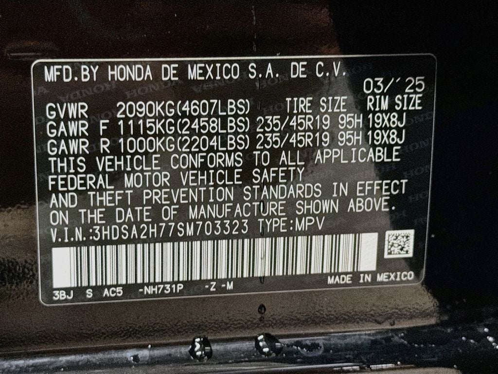 2025 Acura ADX A-Spec Advance Package