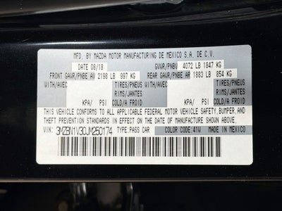 2018 Mazda Mazda3 Touring