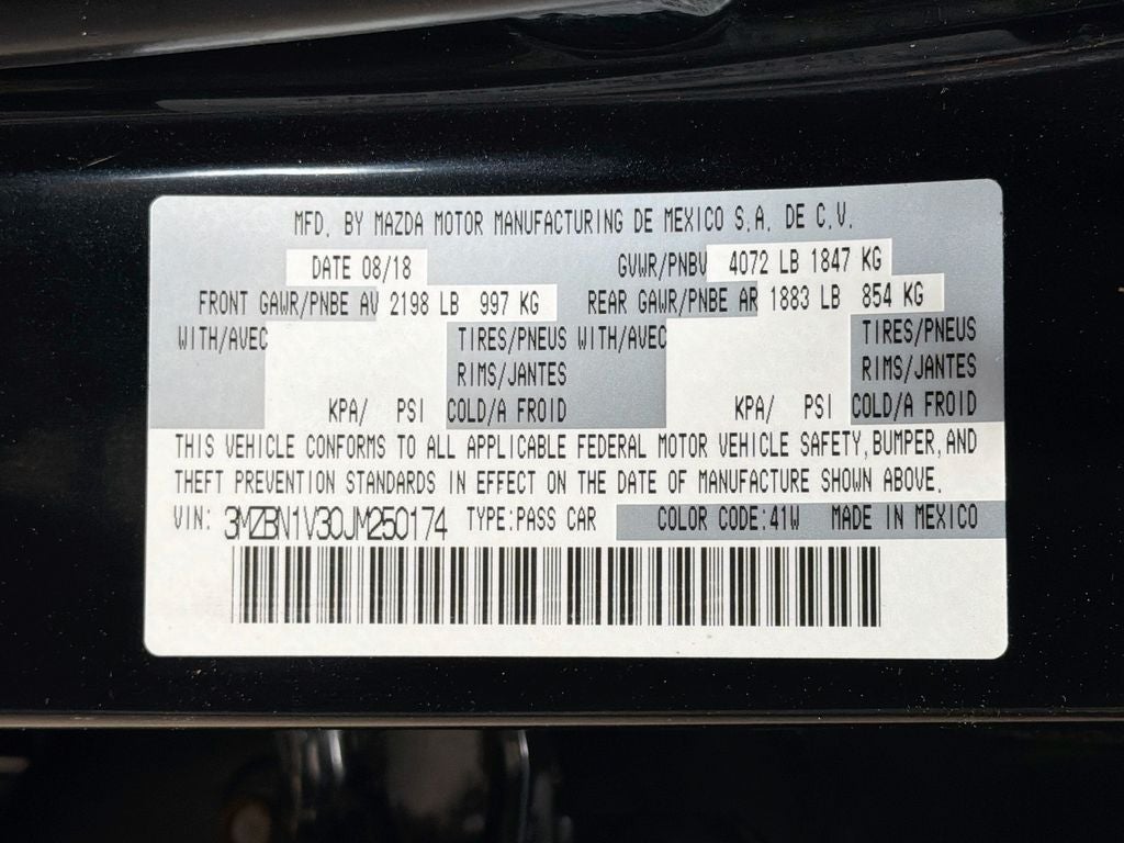2018 Mazda Mazda3 Touring