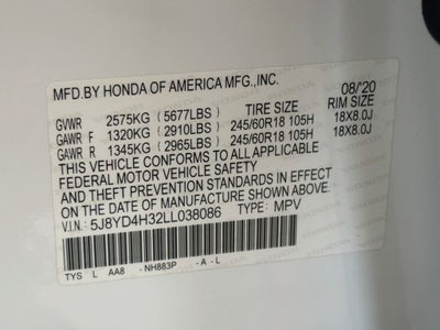 2020 Acura MDX 3.5L SH-AWD