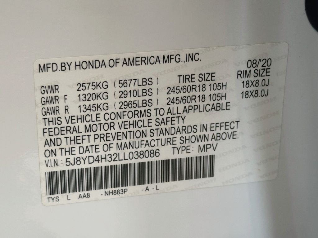 2020 Acura MDX 3.5L SH-AWD