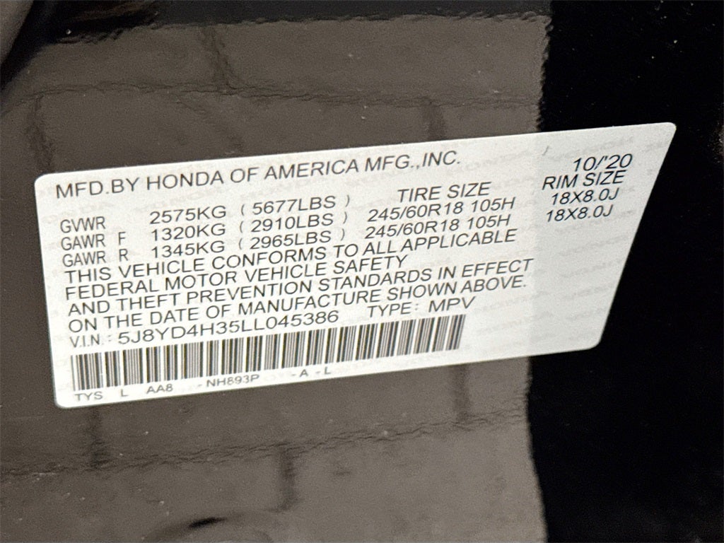 2020 Acura MDX 3.5L SH-AWD