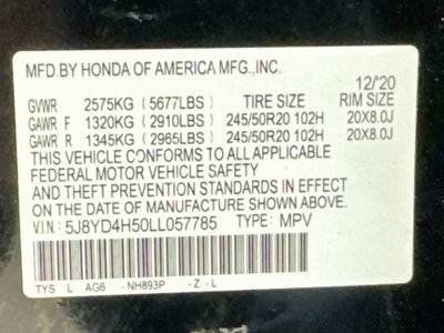 2020 Acura MDX Technology SH-AWD