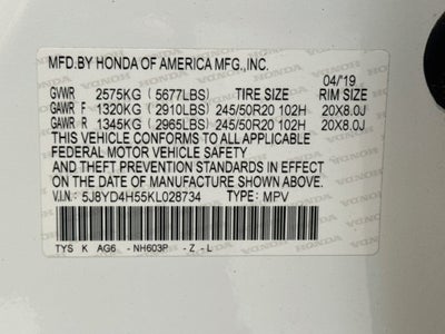 2019 Acura MDX 3.5L Technology Package SH-AWD
