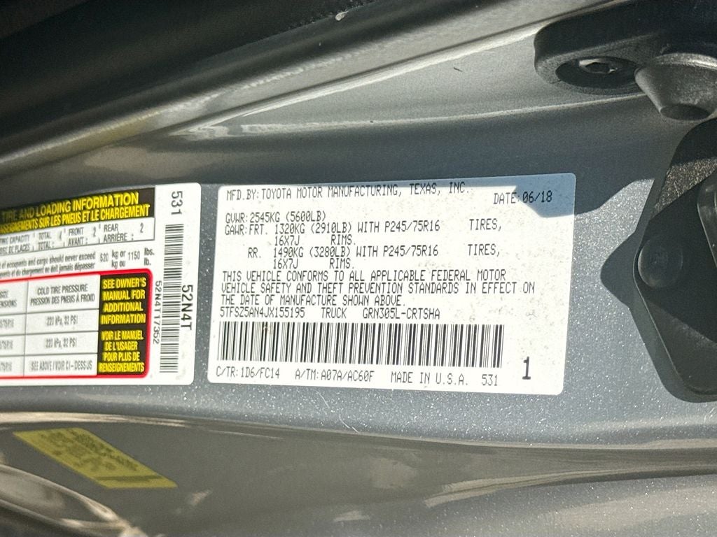 2018 Toyota Tacoma SR5 V6