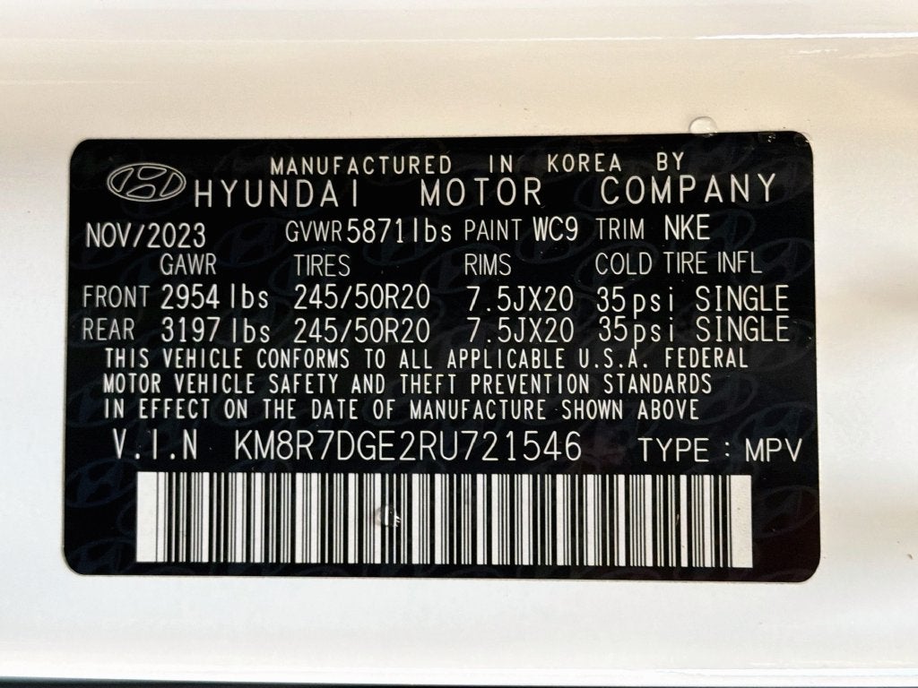 2024 Hyundai Palisade Calligraphy Night Edition