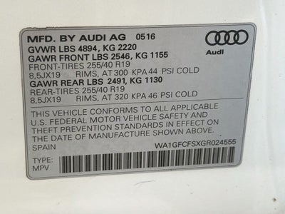 2016 Audi Q3 2.0T Prestige quattro
