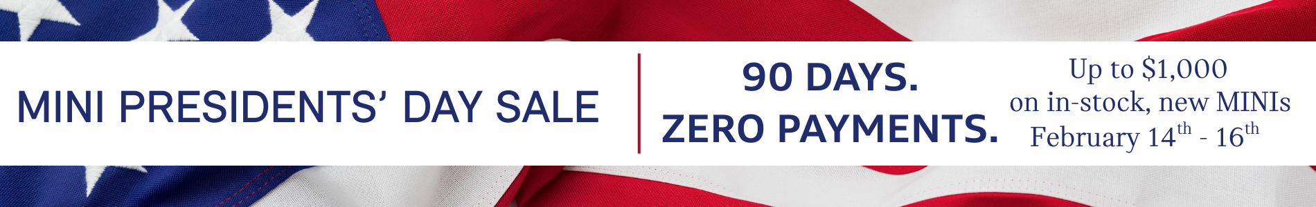 MINI Presidents' Day Sales Event